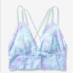 Pink CROCHET LACE BRALETTE